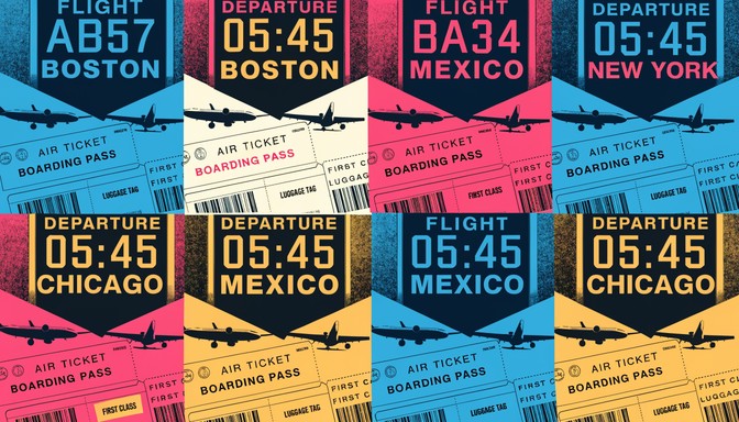 Boarding pass for a value airline trip