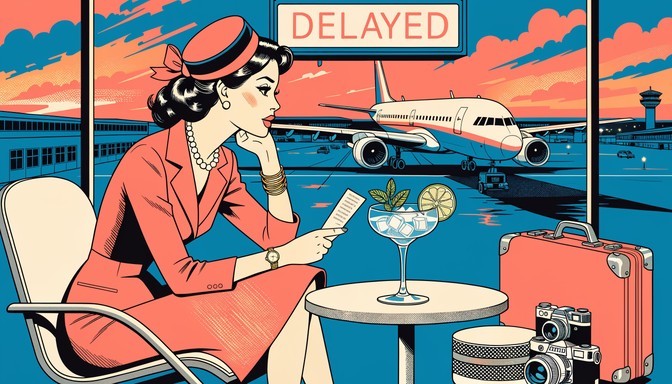 Airport terminal for comparing cheap flight deals
