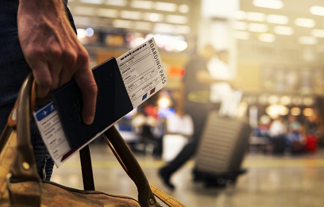 Boarding pass ready for travel